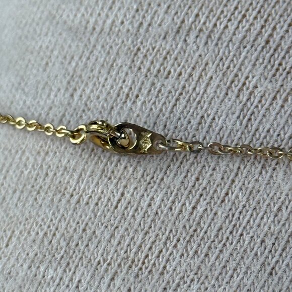 Gold Tone Horse Pendant Necklace 15.5" - Picture 6 of 7